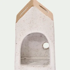 Décoration De La Table De Noël|Bougie Et Photophore De Noël*alinea Photophore maisonnette de Noël en dolomite H10,6cm - Gris