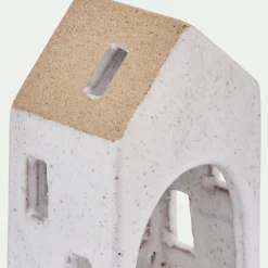 Décoration De La Table De Noël|Bougie Et Photophore De Noël*alinea Photophore maisonnette de Noël en dolomite H10,6cm - Gris