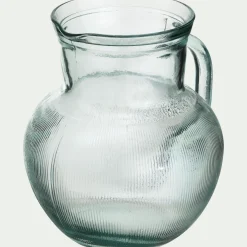 Pichet, Bouteille En Verre Et Carafe*alinea Pichet avec anse en verre recyclé 2,3 L - Transparent