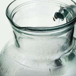 Pichet, Bouteille En Verre Et Carafe*alinea Pichet avec anse en verre recyclé 2,3 L - Transparent