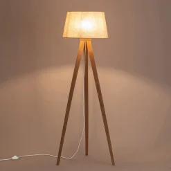 Pied De Lampadaire|Lampadaire Trépied*alinea Pied de lampadaire en bois d'hévéa H130,5 cm - Bois clair