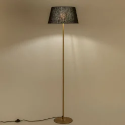 Pied De Lampadaire|Lampadaire Droit*alinea Pied de lampadaire électrifié en acier - H146cm Doré