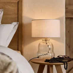 Pied De Lampe*alinea Pied de lampe électrifié en verre D20cm - Transparent