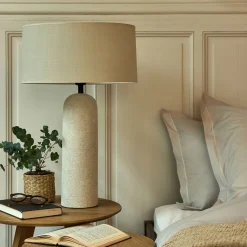 Pied De Lampe*alinea Pied de lampe électrifié en fibre de verre D13cm - Blanc