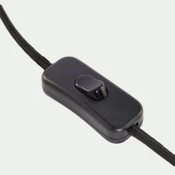 Pied De Lampe*alinea Pied de lampe électrifié en bois de manguier H40cm - foncé Marron