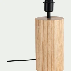 Pied De Lampe*alinea Pied de lampe électrifié en chêne H34,5cm - Naturel