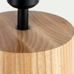 Pied De Lampe*alinea Pied de lampe électrifié en chêne H34,5cm - Naturel