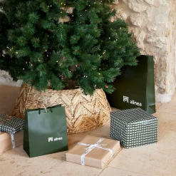 Grand Sapin De Noël*alinea Pied de sapin en kit en jacinthe d'eau D68xH25cm - Naturel