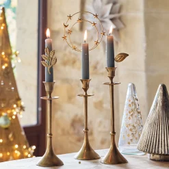 Décoration De La Table De Noël|Bougie Et Photophore De Noël*alinea Pins pour bougie H20cm - Doré