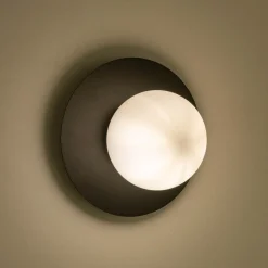 Applique Murale*alinea Plafonnier électrifié en acier D25cm - Noir