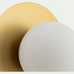 Applique Murale*alinea Plafonnier électrifié en acier D25cm - Doré