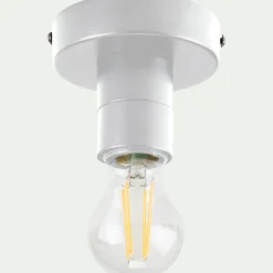 Plafonnier*alinea Plafonnier électrifié en métal D10cm - Blanc