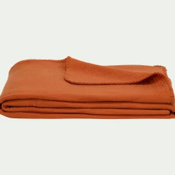 Plaid*alinea Plaid en gaze de coton - brun rustrel 130x170cm Marron