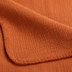 Plaid*alinea Plaid en gaze de coton - brun rustrel 130x170cm Marron