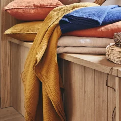 Plaid*alinea Plaid en gaze de coton - alep 130x170cm Jaune