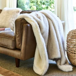 Plaid*alinea Plaid imitation fourrure 130x170cm - Beige