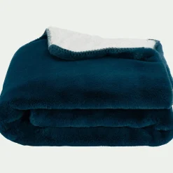 Plaid*alinea Plaid imitation fourrure 130x170cm - figuerolles Bleu