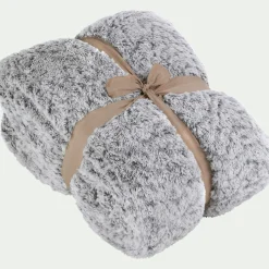 Plaid*alinea Plaid réversible effet fourrure - 130x170cm Gris