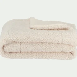 Plaid*alinea Plaid synthétique effet moutonné - 130x170cm Blanc