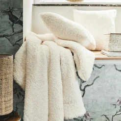 Plaid*alinea Plaid synthétique effet moutonné - 130x170cm Blanc