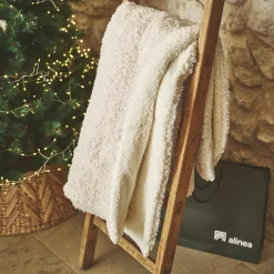 Plaid*alinea Plaid synthétique effet moutonné - 130x170cm Blanc