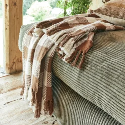 Plaid*alinea Plaid tartan en coton 130x170cm - Marron