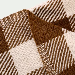 Plaid*alinea Plaid tartan en coton 130x170cm - Marron