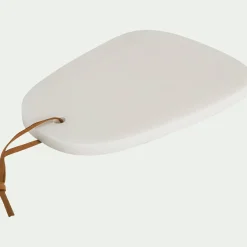Salière Et Poivrière*alinea Planche à découper en marbre L30cm - Blanc