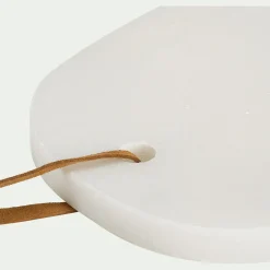 Salière Et Poivrière*alinea Planche à découper en marbre L30cm - Blanc
