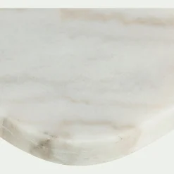 Salière Et Poivrière*alinea Planche à découper en marbre L30cm - Blanc