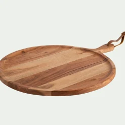 Salière Et Poivrière*alinea Planche à découper ronde en acacia D40cm Naturel