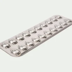 Moule À Gâteau|Accessoire De Cuisson*alinea Plaque de cuisson pour 20 madeleines en fer - argenté