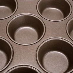 Moule À Gâteau*alinea Plaque de cuisson pour 12 muffins en acier - Marron