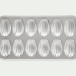 Moule À Gâteau*alinea Plaque de cuisson pour 12 madeleines en fer - Argenté