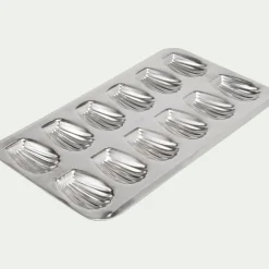 Moule À Gâteau*alinea Plaque de cuisson pour 12 madeleines en fer - Argenté