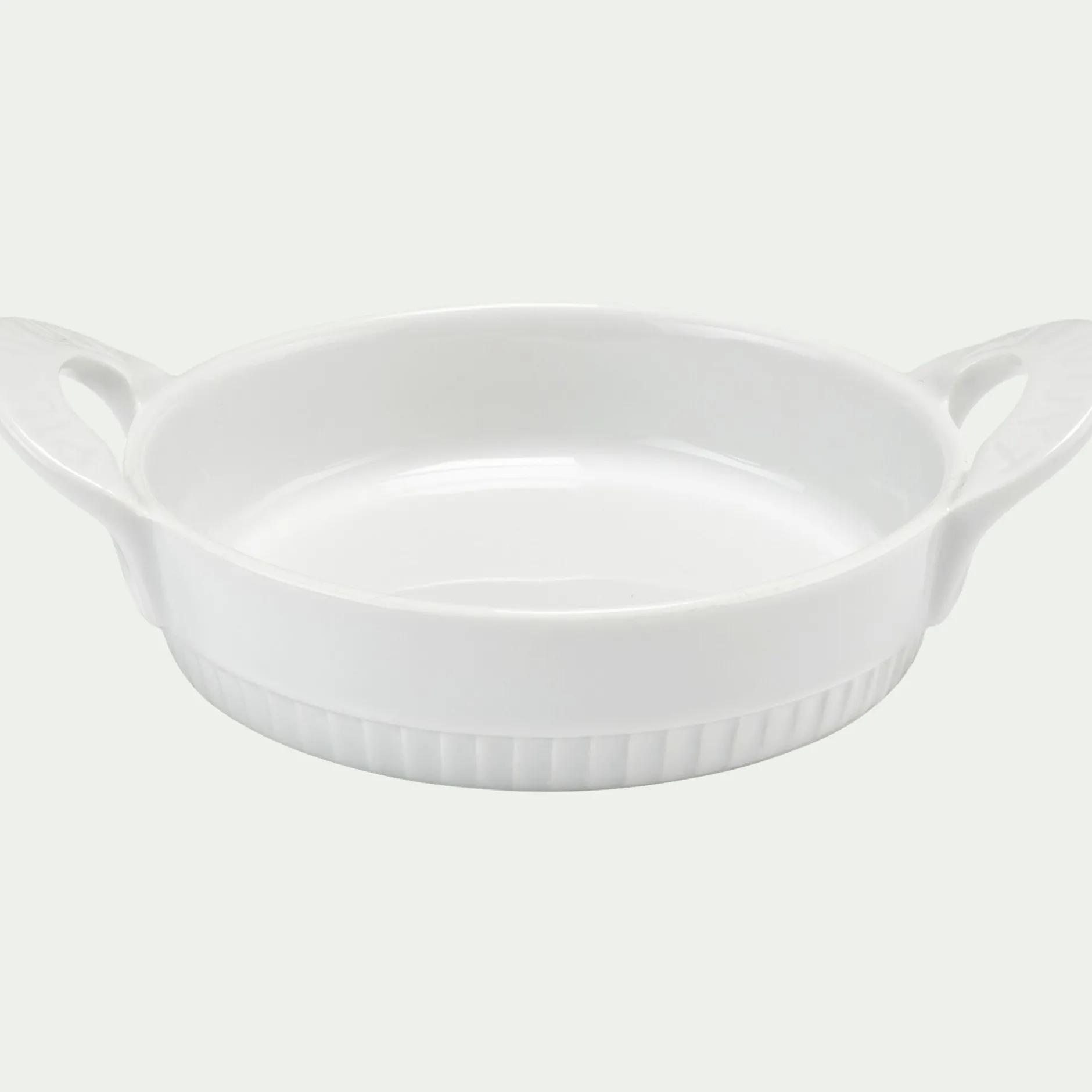Cuisson Spécifique|Plat À Four*alinea Plat à crème brûlée en porcelaine D12cm - Blanc