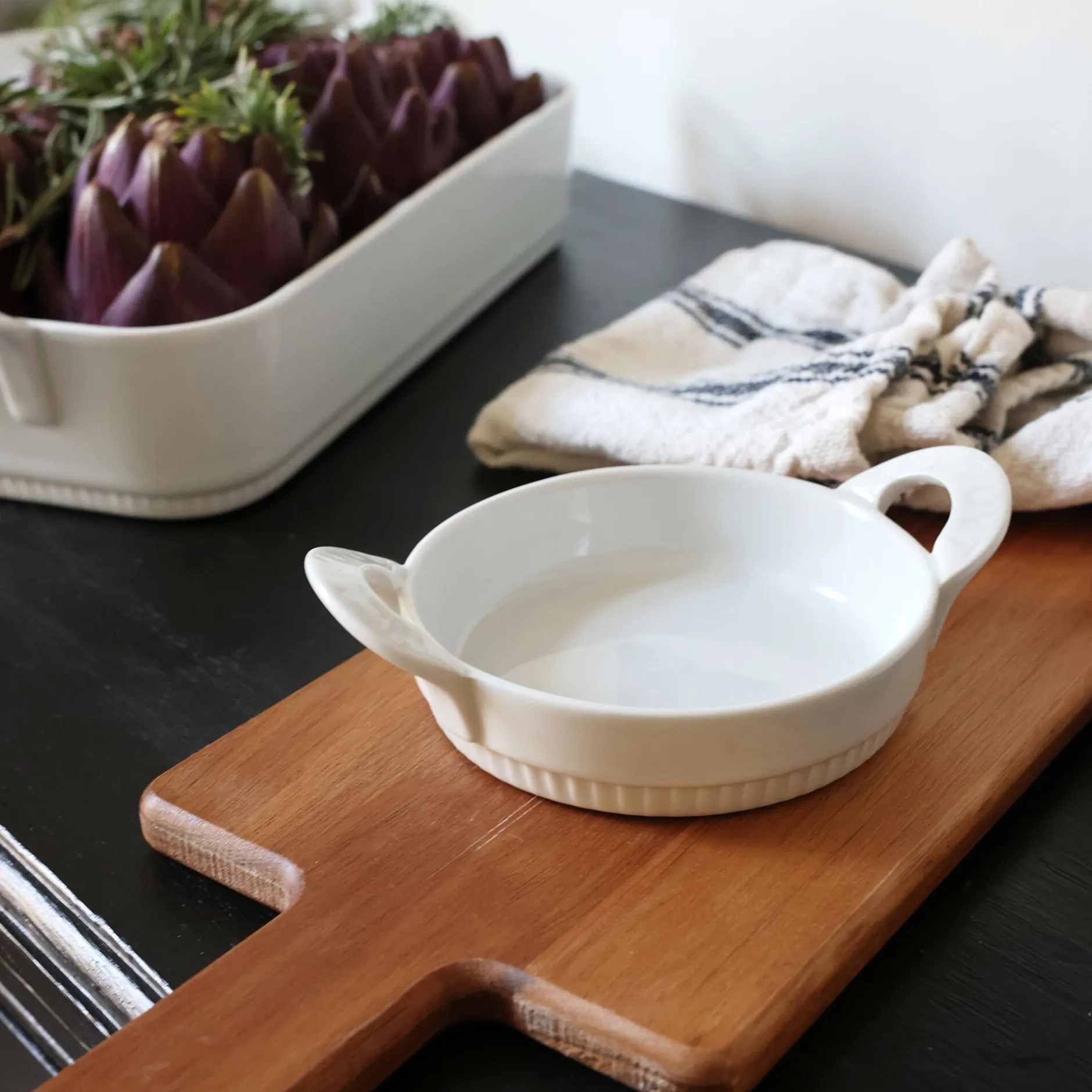 Cuisson Spécifique|Plat À Four*alinea Plat à crème brûlée en porcelaine D12cm - Blanc