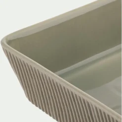 Bocal De Cuisine|Plat À Four*alinea Plat à four individuel en grès strié L31cm - Vert