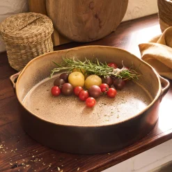 Plat À Four|Assiette De Noël*alinea Plat à four ovale en grès L31,5cm - Marron