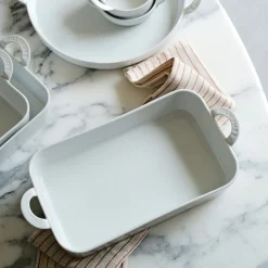 Plat À Four*alinea Plat à lasagnes en porcelaine - Blanc