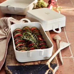 Plat À Four*alinea Plat à lasagnes en porcelaine - Blanc