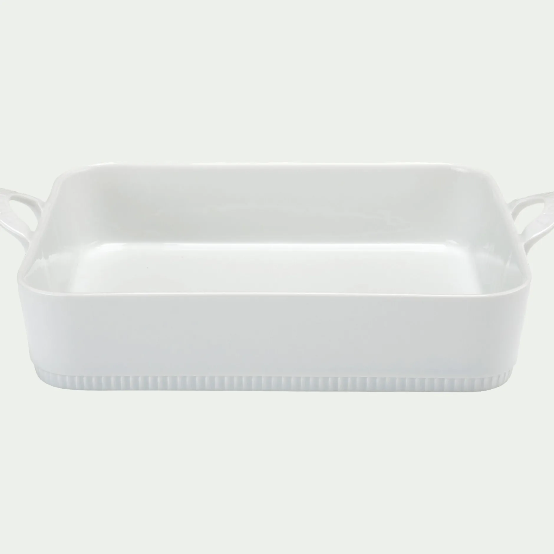 Plat À Four*alinea Plat à lasagnes en porcelaine - Blanc