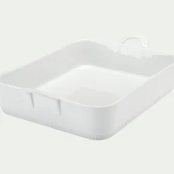 Plat À Four*alinea Plat à lasagnes en porcelaine - Blanc