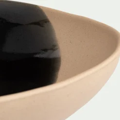 Plat De Service Et Saladier|Assiette De Noël*alinea Plat de présentation à motif en grès L36,6cm - beige alpilles Vert