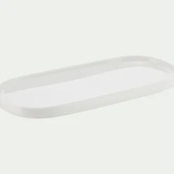 Plat De Service Et Saladier*alinea Plat ovale en porcelaine L33cm - Blanc