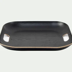 Plateau*alinea Plateau carré en bois L39xl39cm - Noir