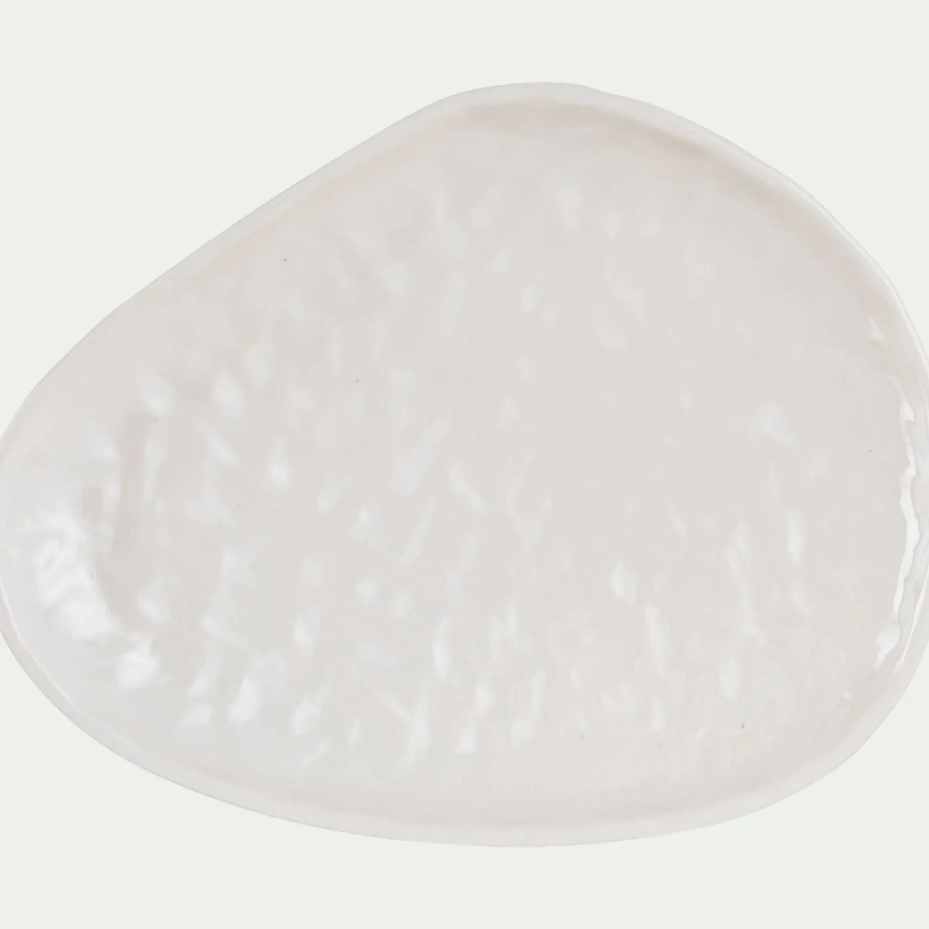 Décoration À Poser*alinea Plateau déco organique en céramique L31cm - Blanc