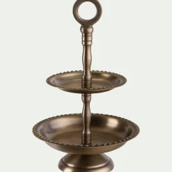 Décoration De La Table De Noël|Objet Décoratif De Noël*alinea Plateau décoratif à 2 étages - Doré