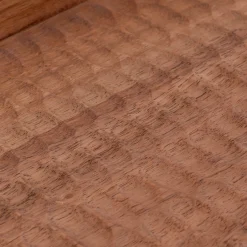 Décoration À Poser*alinea Plateau décoratif en bois de manguier 18x40cm - Bois foncé