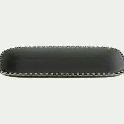 Décoration À Poser*alinea Plateau décoratif en porcelaine 14x25cm - Vert